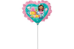 Foil Balloon - Shape - Heart - "A-ME-ZING" - Gabby's Dollhouse - 23 cm